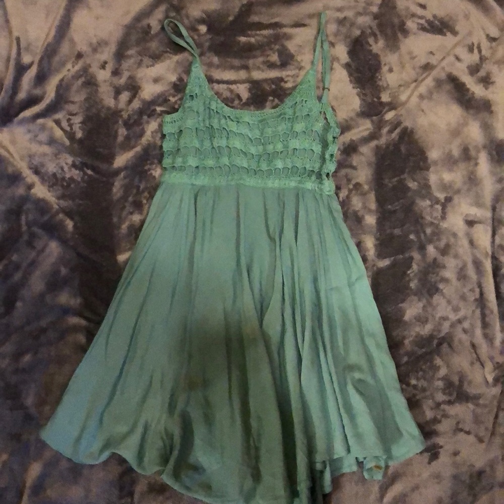 Teal summer dress